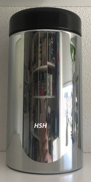 Beschuitbus Brabantia, Zilver, Ophalen of Verzenden, Zo goed als nieuw, Voorraadpot