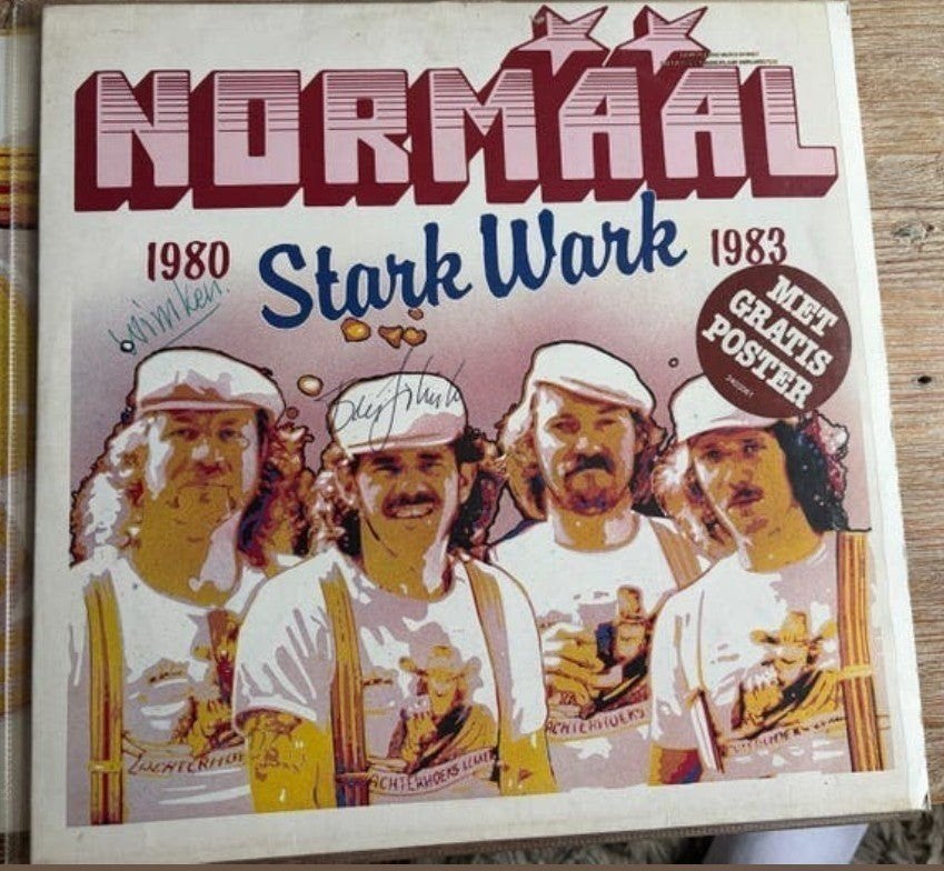 LP Normaal Stark Wark met poster en 2 handtekeningen, Cd's en Dvd's, Ophalen of Verzenden
