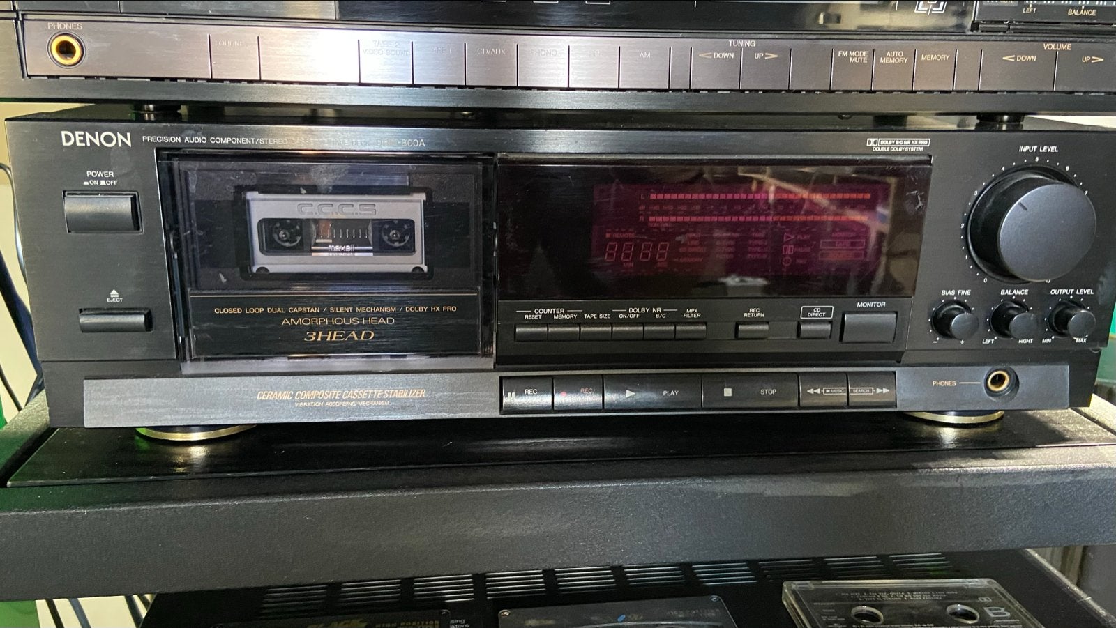 Denon DRM-800A Cassettedeck - Uitstekende Staat, Ophalen of Verzenden, Enkel, Denon