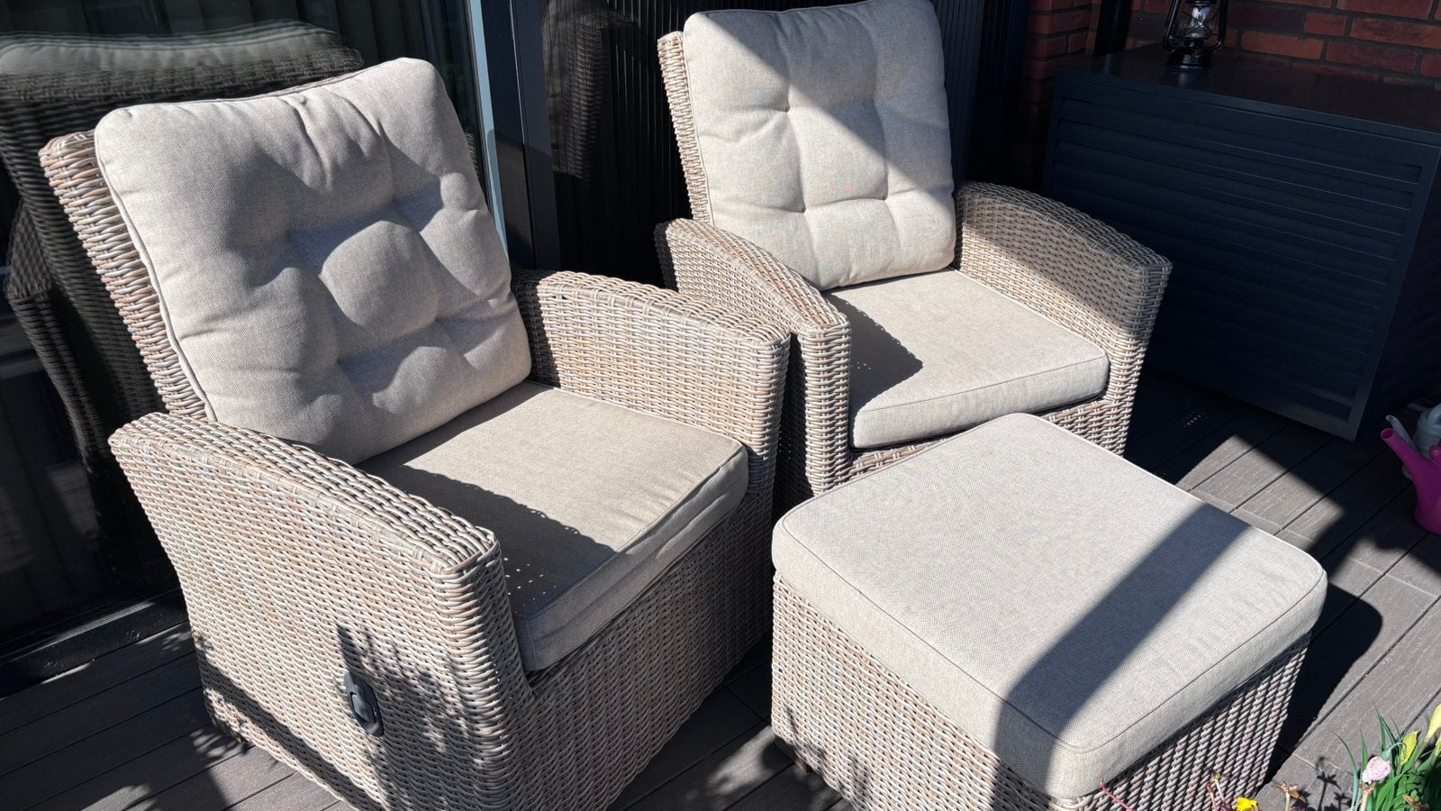 Loungeset, Tuin en Terras, Kunststof, Gebruikt, Loungeset, Ophalen