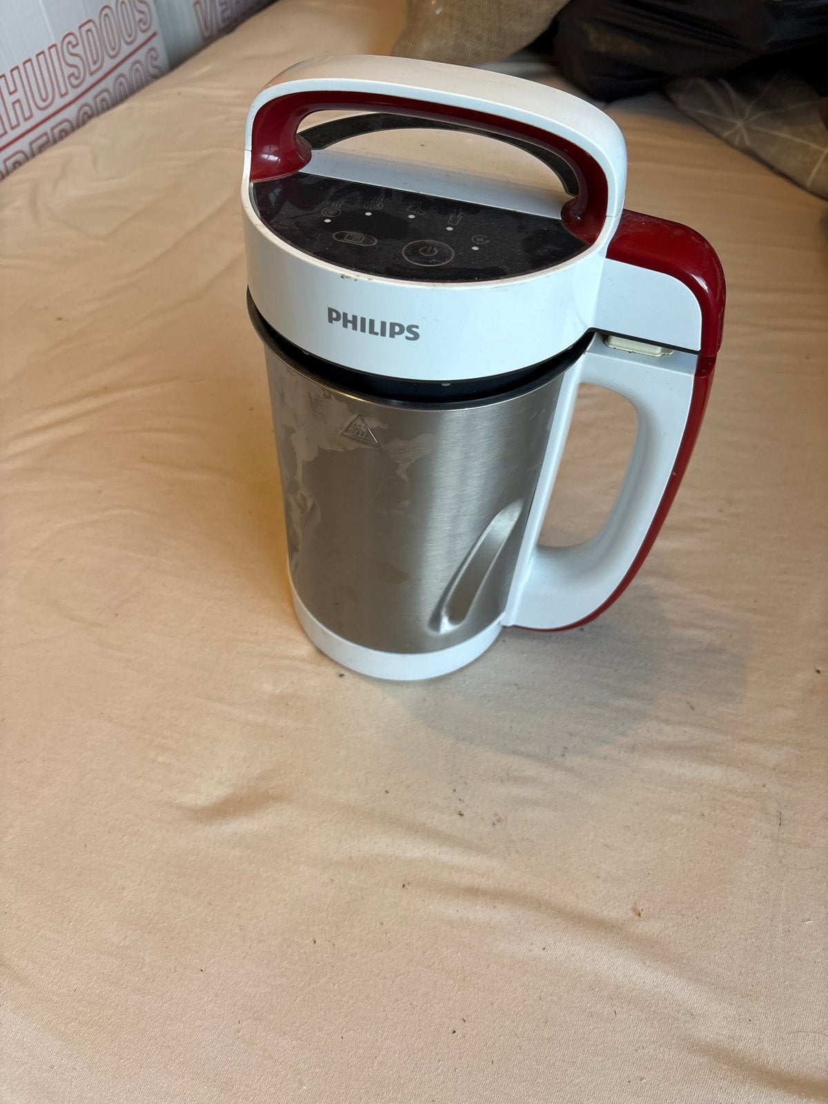 Philips Soepmaker - Snel en Gemakkelijk Soep Maken, Witgoed en Apparatuur, 1 tot 2 liter, Ophalen of Verzenden, Gebruikt, 1 snelheid