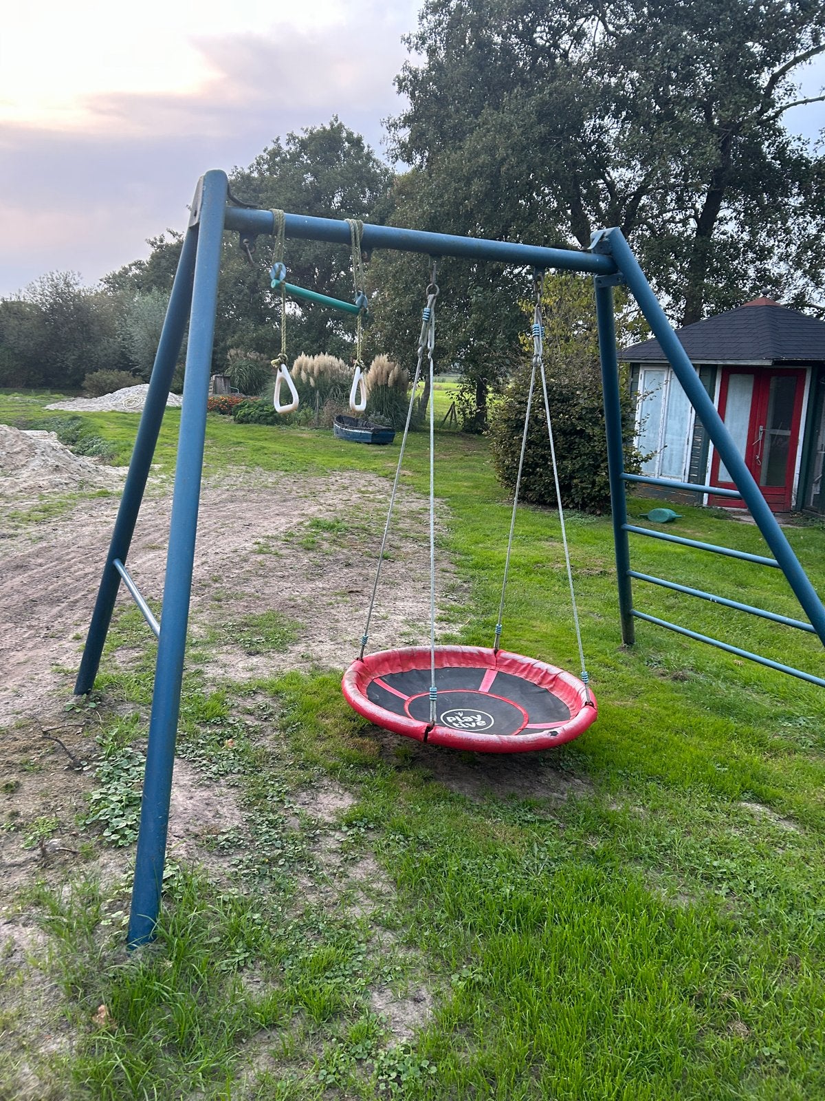 Robuuste schommel met nestschommel etc., Ophalen, Gebruikt, Schommel