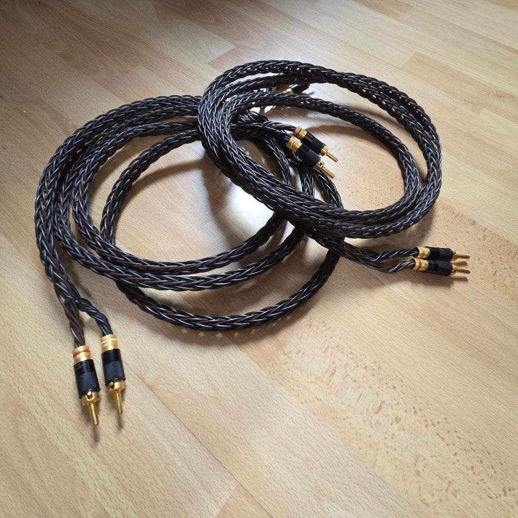 Kimber Kable 8PR Luidsprekerkabel 2.5m met WBT-0144 Banaan, Audio, Tv en Foto, Ophalen of Verzenden, Zo goed als nieuw, 2 tot 5 meter