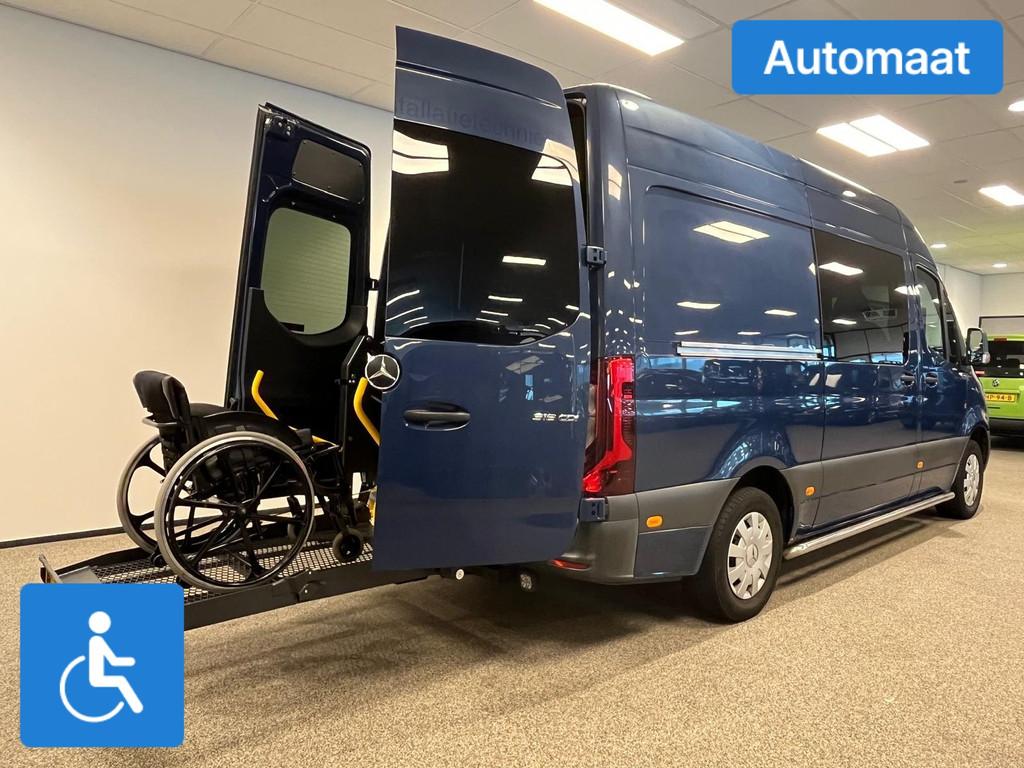 Mercedes-Benz Sprinter L2H2 Rolstoelbus Automaat HBR+SG, Auto's, 12 maanden, Gebruikt, 4 cilinders, Blauw