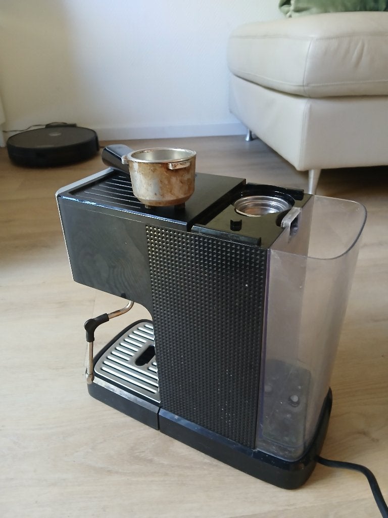 Espressomachine met klein defect gratis afhalen, Witgoed en Apparatuur, Ophalen, Gebruikt, Espresso apparaat, Gemalen koffie