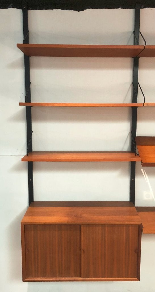 Vintage Cadovius wandmeubel, Ophalen, Gebruikt, Teakhout, 200 cm of meer