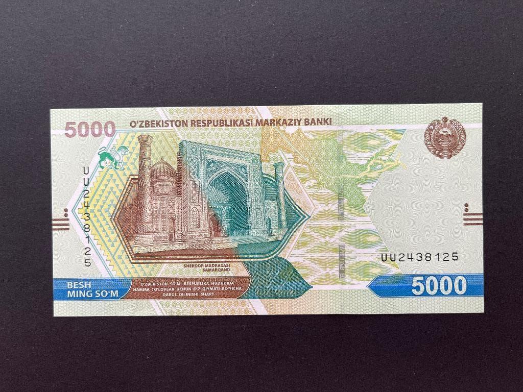 Oezbekistan 5000 som 2021 UNC, Postzegels en Munten, Bankbiljetten | Azië, Verzenden, Centraal-Azië