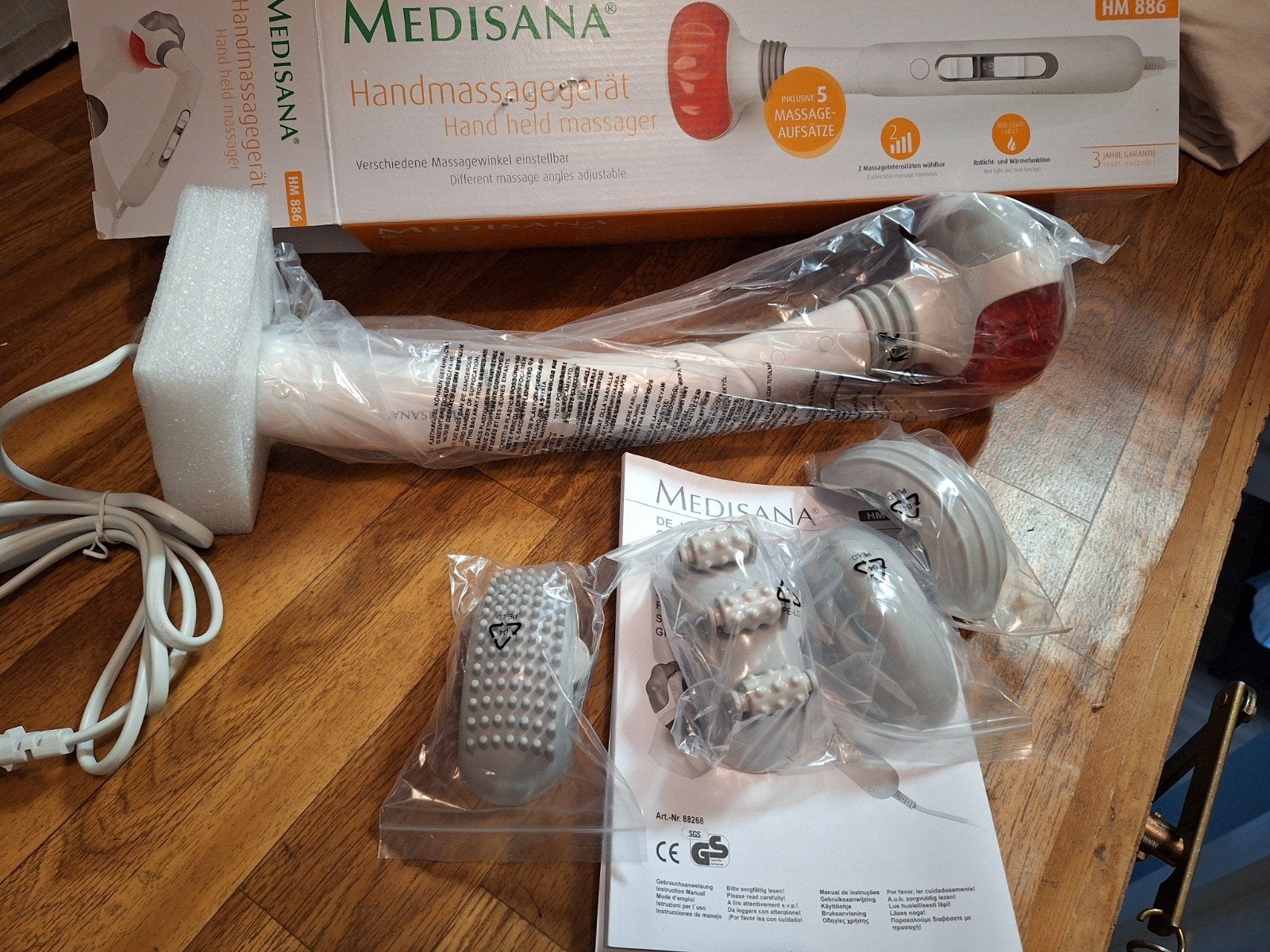 Massageapparaat met rood licht, Sport en Fitness, Ophalen, Nieuw, Apparaat