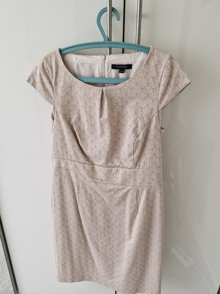 Mantelpakje van het merk Comma, Kleding | Dames, Jasjes, Kostuums en Pakken, Maat 38/40 (M), Kostuum of Pak, Beige, Zo goed als nieuw