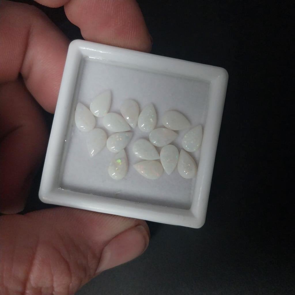 Australische witte melk opaal cabochons, Ophalen of Verzenden