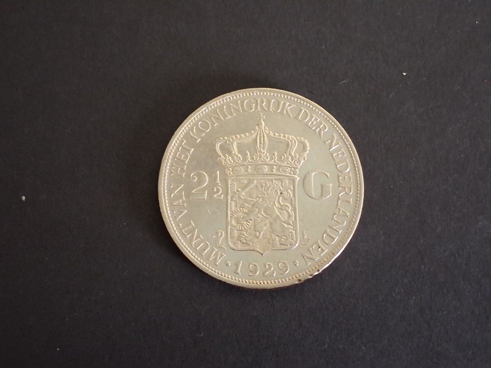 Zilveren rijksdaalder Wilh 1929, Verzenden, Zilver, Koningin Wilhelmina, Losse munt
