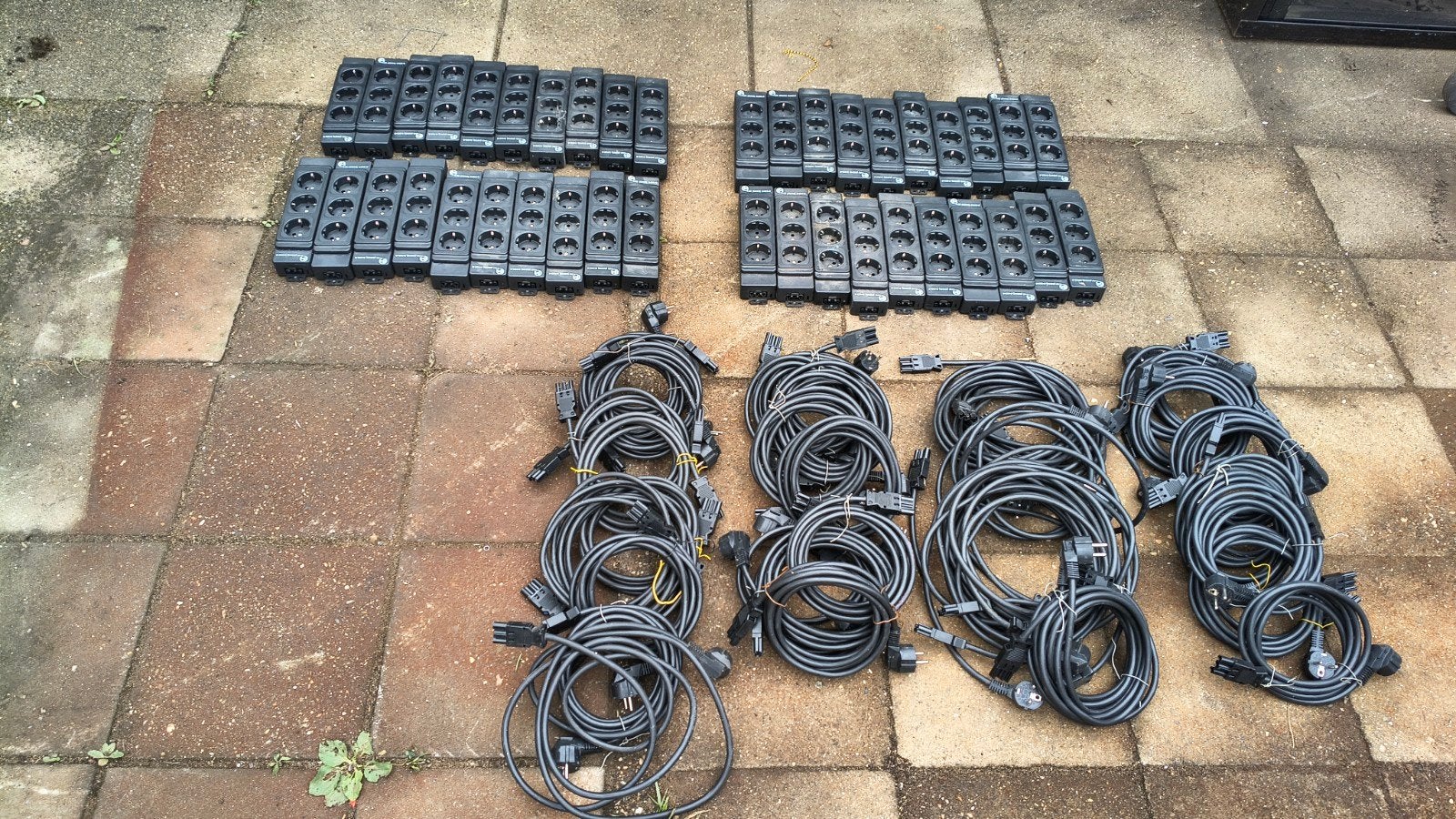 40 x stekkerdoos, verdeeldoos, verlengsnoer, Ophalen, Kabel of Snoer