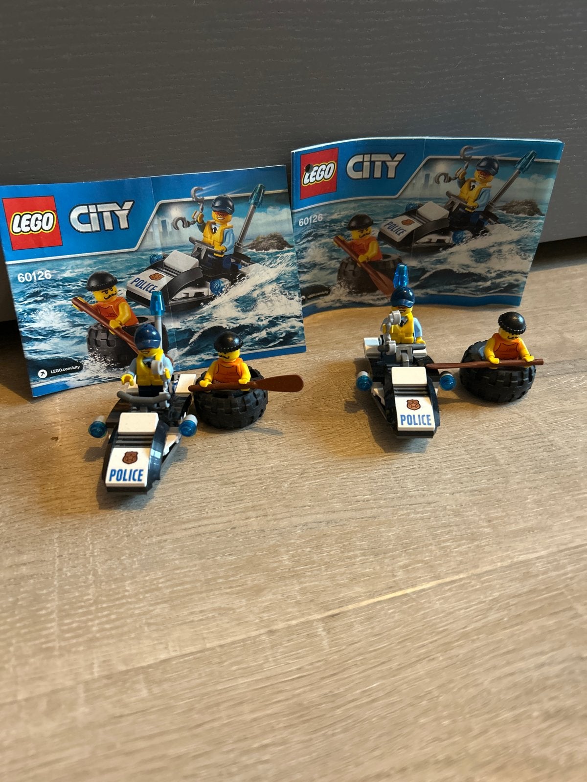 LEGO City 60126: Bandieten ontsnapping (2x), City, Lego, Ophalen of Verzenden, Zo goed als nieuw