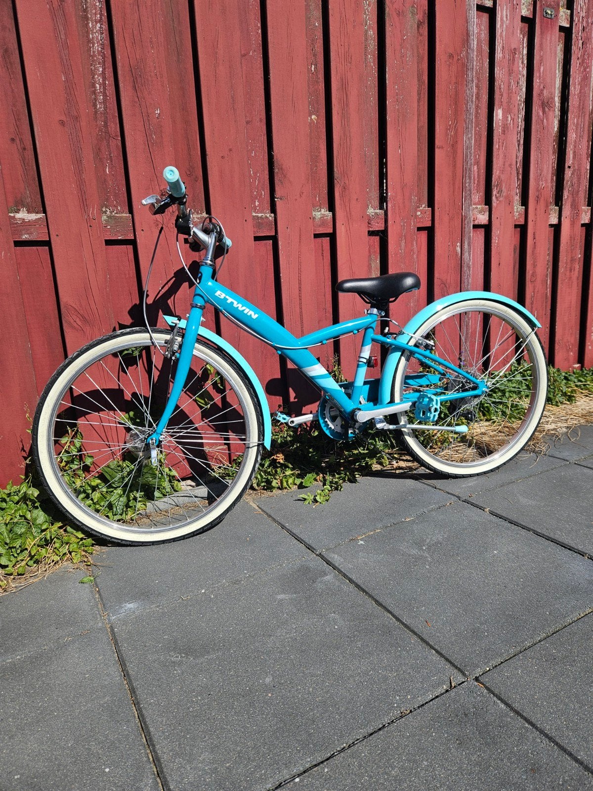 Btwin kinderfiets 20 inch, lichtblauw, Ophalen