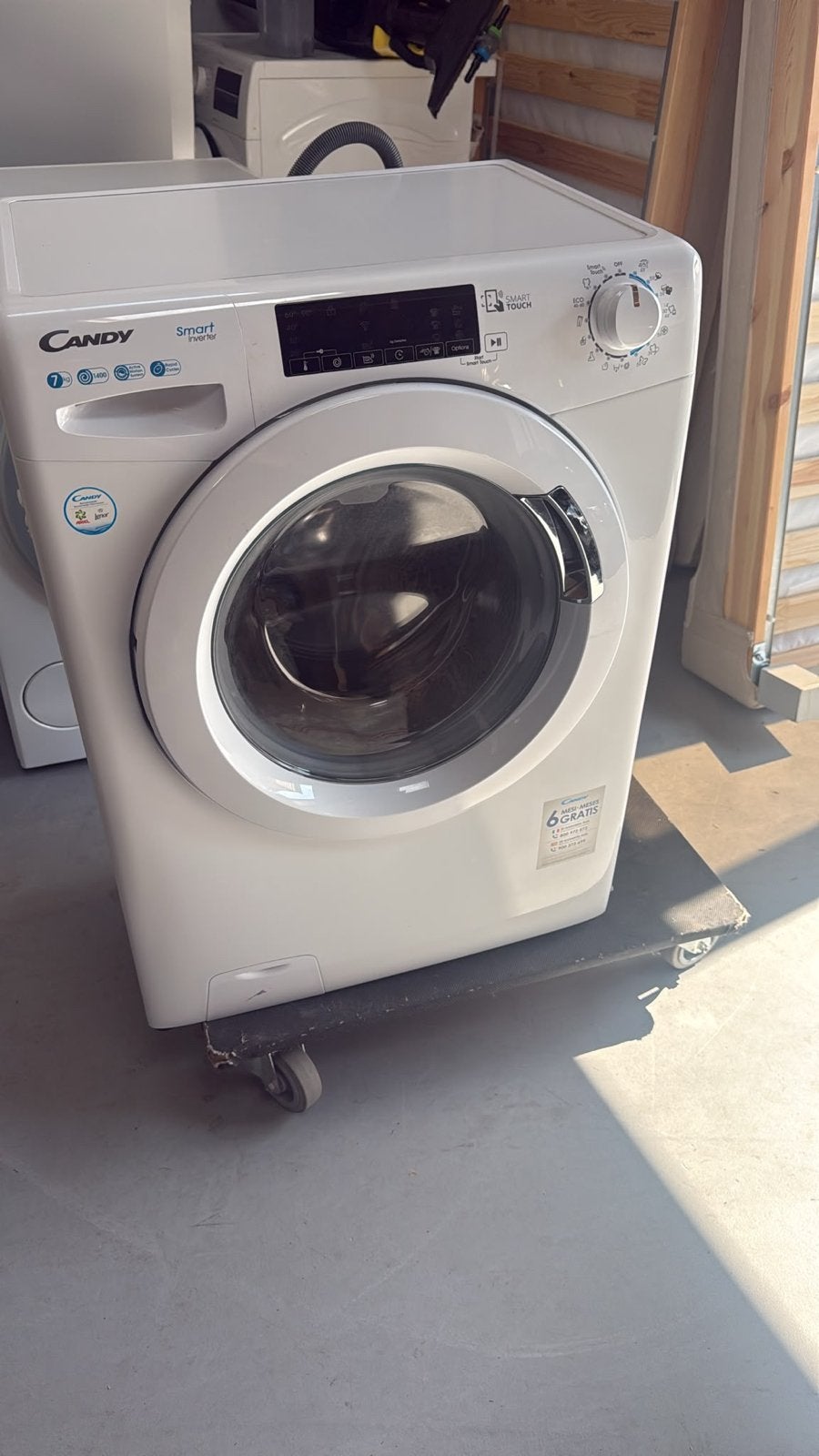 Candy Smart Inverter Wasmachine 7kg 1400 toeren, Witgoed en Apparatuur, ., Ophalen of Verzenden, Zo goed als nieuw, Voorlader