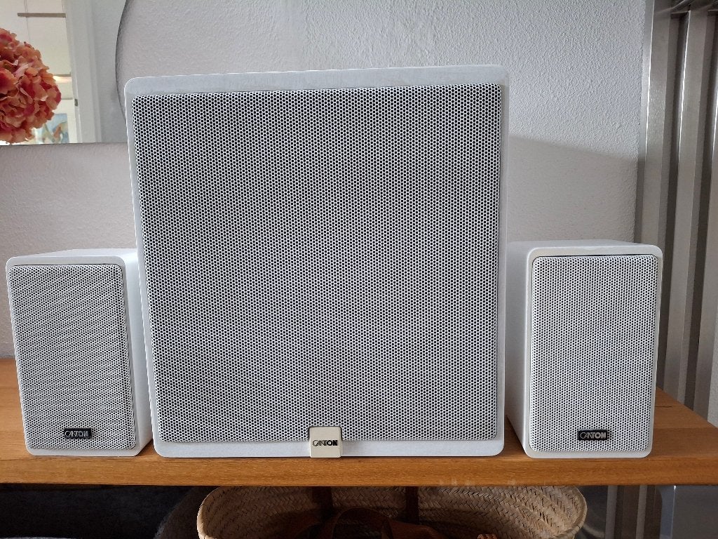 Canton 2.1 HiFi Speakerset – Type Plus C + S, Gebruikt, Speakerset, 60 tot 120 watt, Ophalen