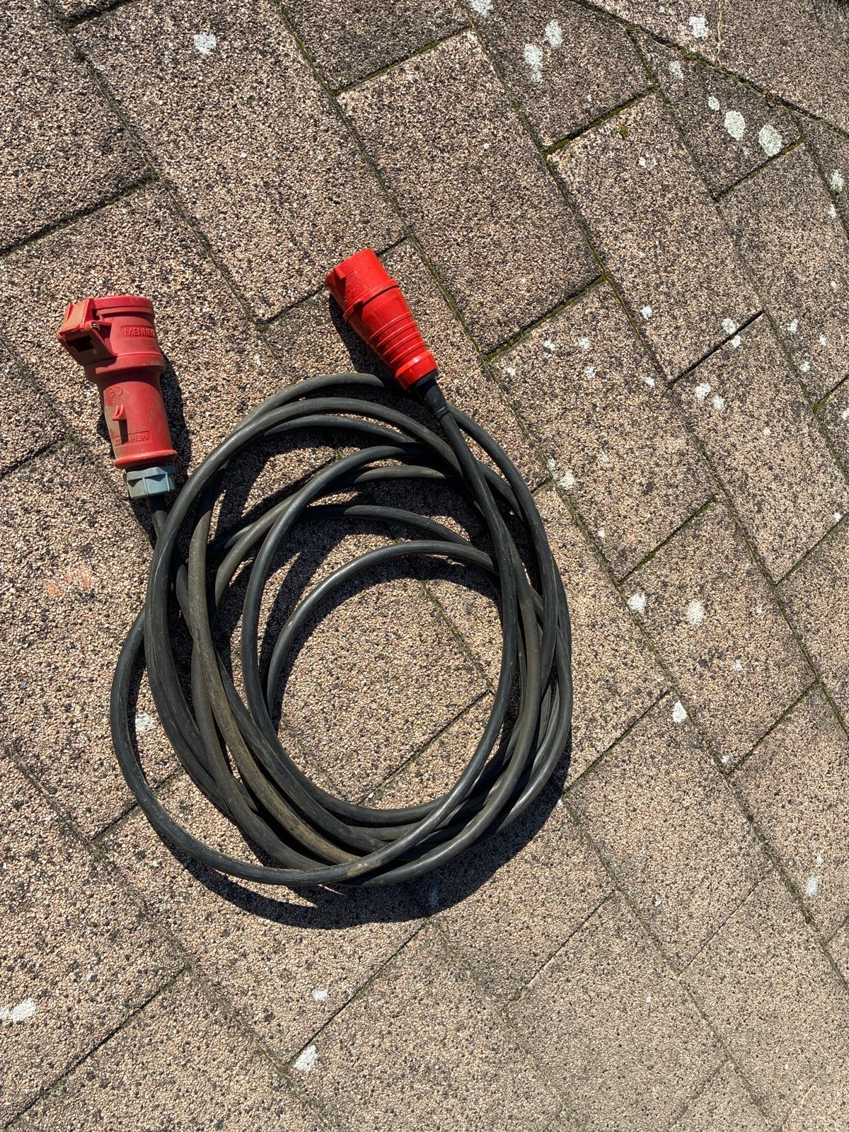 Mennekes CEE verlengkabel 16A, 10 meter, Ophalen of Verzenden, Gebruikt, Overige merken, Kabel of Snoer