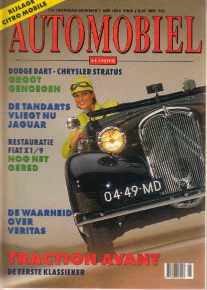 Automobiel 5 1996 : Fiat X1/9 - Renault 16 GLS - Dodge Dart, Ophalen of Verzenden, Gelezen, Algemeen