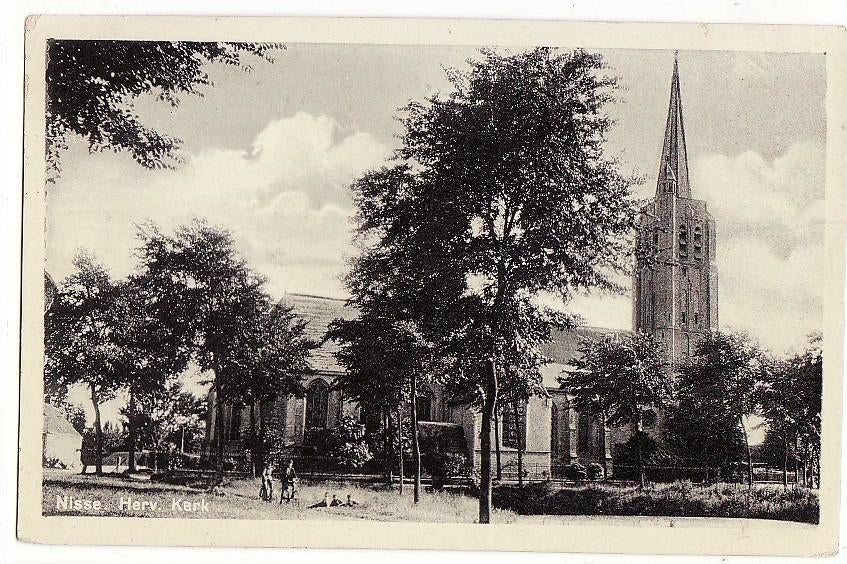 Nisse (Zlnd) Herv. Kerk 1936., Verzenden, 1920 tot 1940, Gelopen, Zeeland