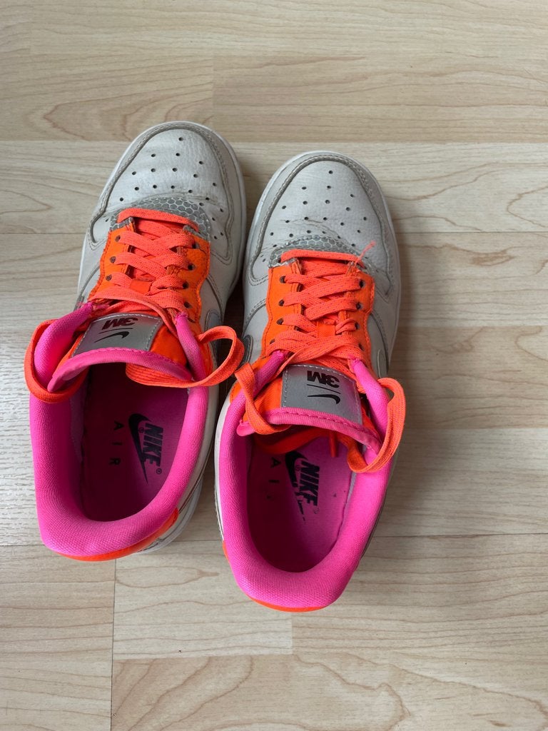 Nike - 3M fluorescerende Air Force 1 maat 37,5, Wit, Nike, Ophalen of Verzenden, Sneakers of Gympen