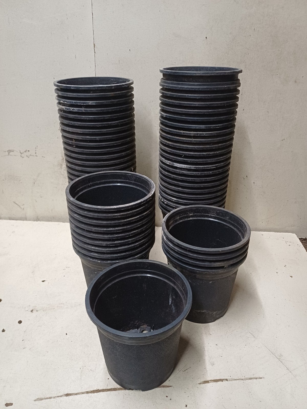 Kweekpotten plantenpotten bloempotten  15 cm, Kunststof, Gebruikt, Rond, Ophalen of Verzenden