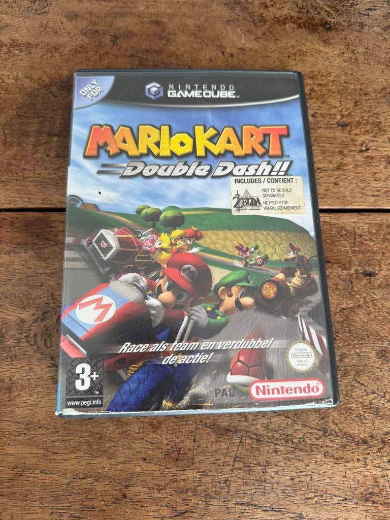 Mario kart double dash - zelda editie - gamecube, Spelcomputers en Games, Racen en Vliegen, Ophalen of Verzenden, Zo goed als nieuw
