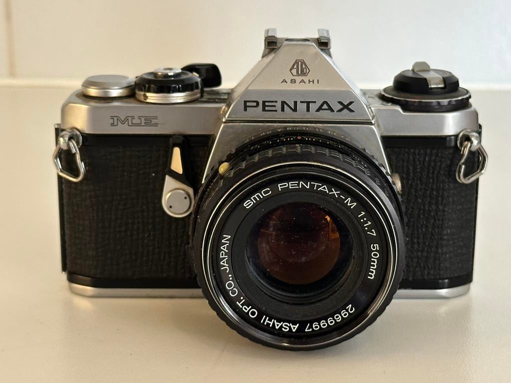 Pentax ME met 1.7 50 mm, Ophalen of Verzenden, Gebruikt, Spiegelreflex, Pentax