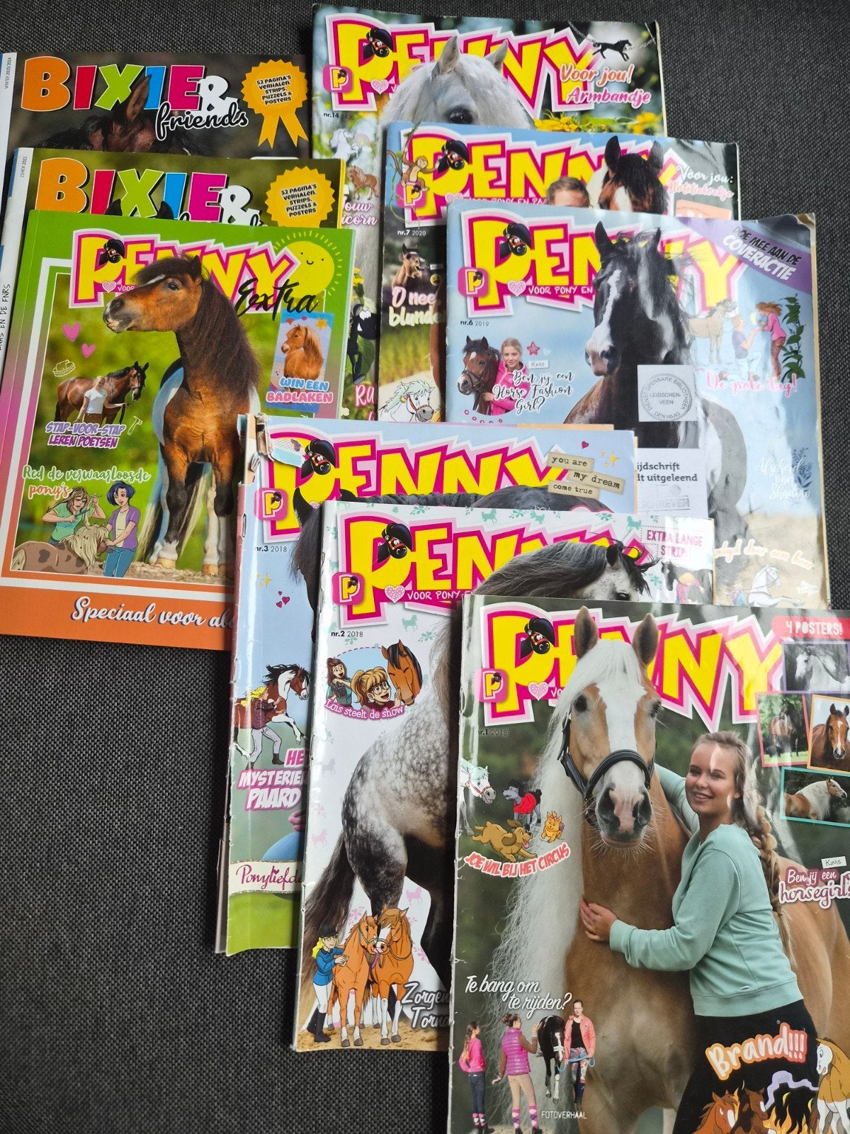 9 Penny & Bixie magazines - Paardenplezier!, Ophalen of Verzenden, Gelezen, Overige typen