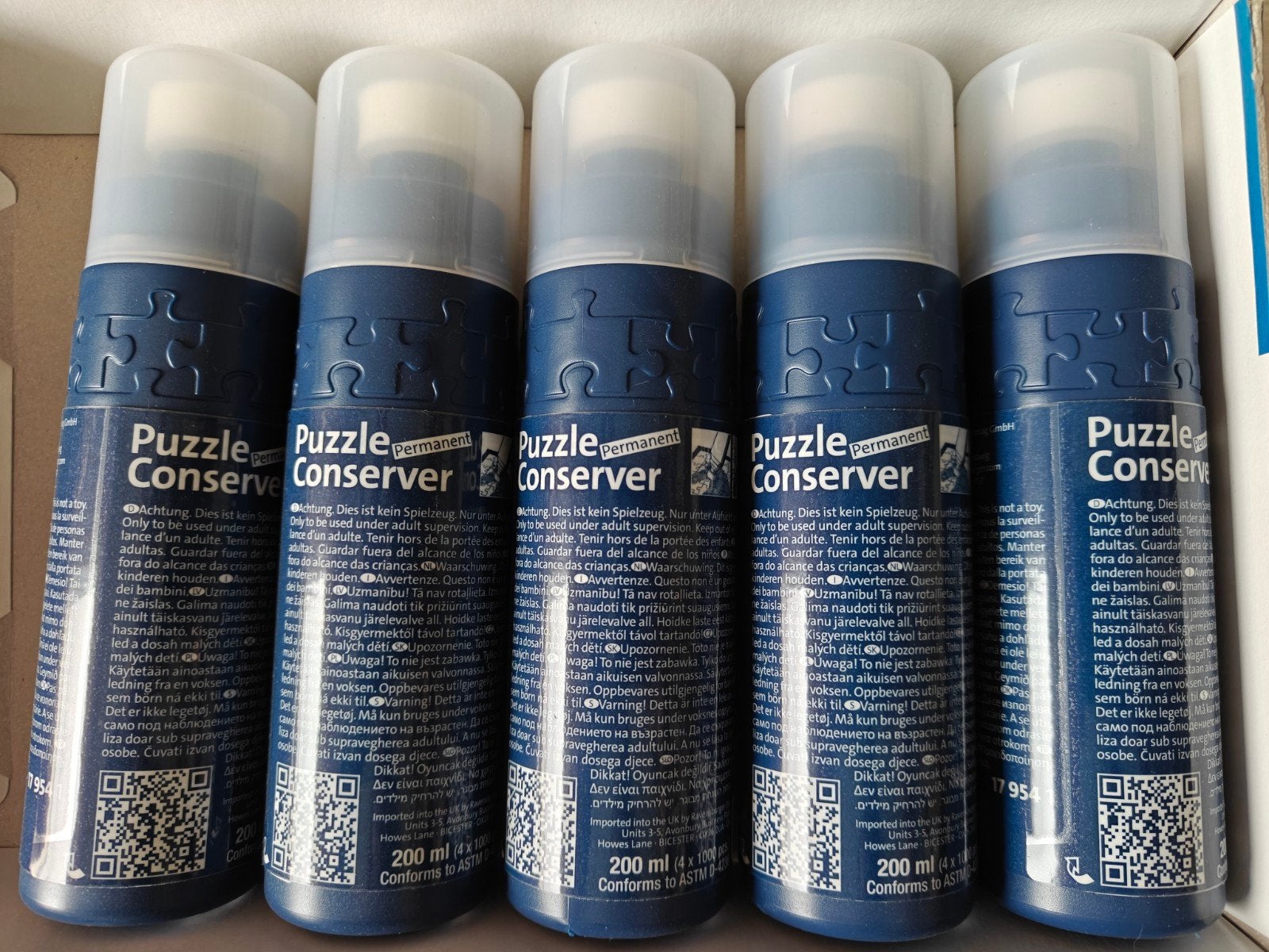 Puzzellijm - 5 stuks, nieuw!, Ophalen of Verzenden, 500 t/m 1500 stukjes, Nieuw