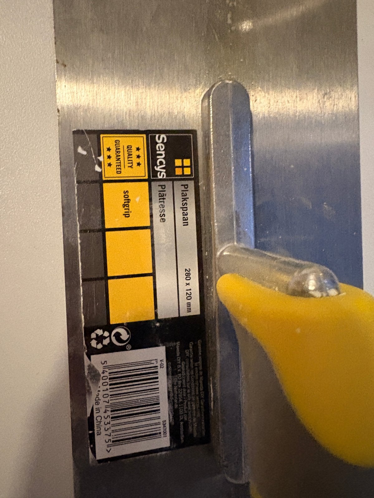 Sencys Plaatspaan / Plâtresse 280 x 120 mm, Doe-het-zelf en Verbouw, Ophalen of Verzenden, Gebruikt, Overige typen, Overige merken