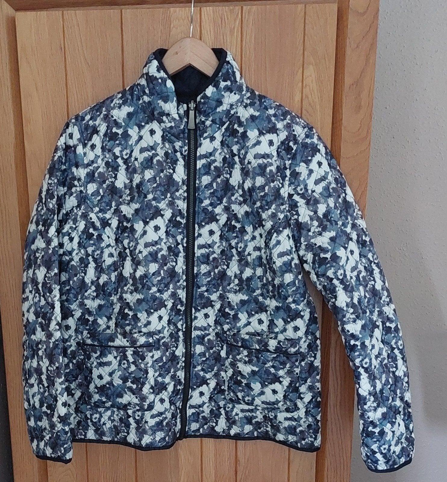Witteveen omkeerbare gewatteerde jas - Maat 42, Ophalen, Blauw, Maat 42/44 (L), Zo goed als nieuw