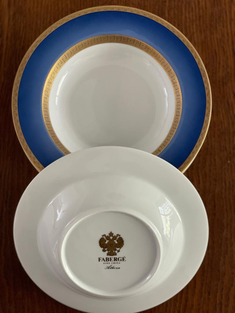 Fabergé servies Athens en Harlequin - Compleet servies, Ophalen of Verzenden, Zo goed als nieuw, Overige stijlen, Porselein