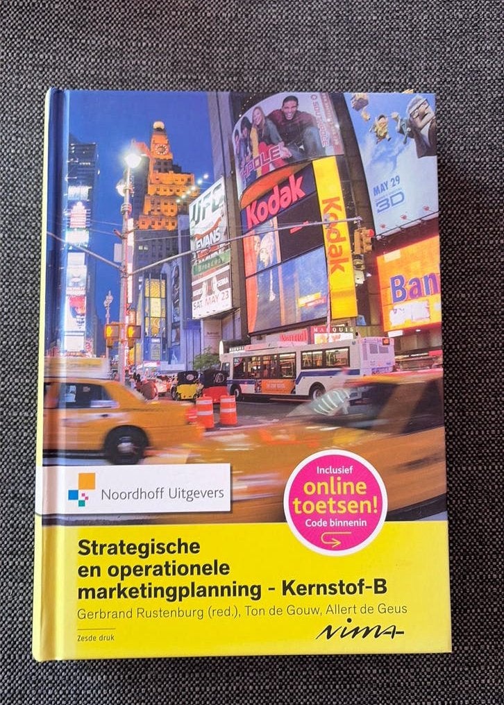 Strategische en operationele marketingplanning, Ophalen of Verzenden, Zo goed als nieuw, Allert de Geus; Ton de Gouw