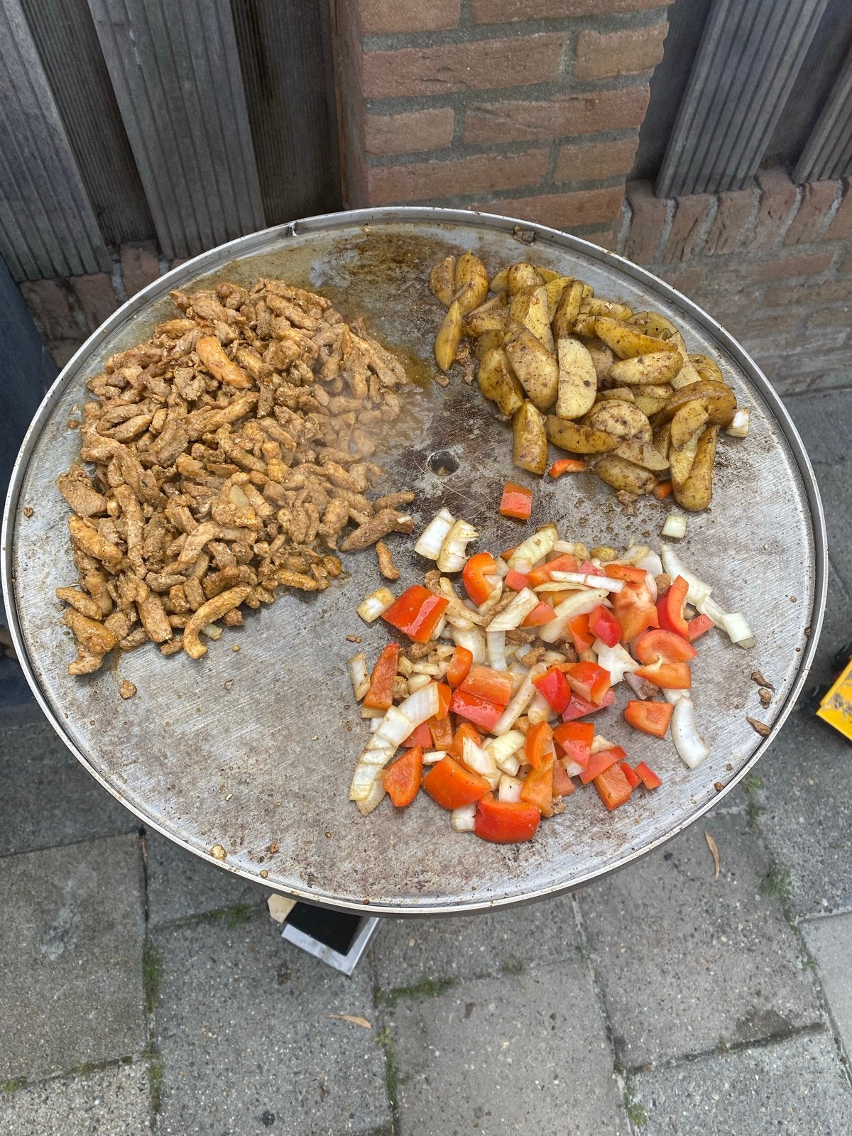 RVS Rocket Stoof Barbecue Bakplaat, Ophalen of Verzenden, Gebruikt