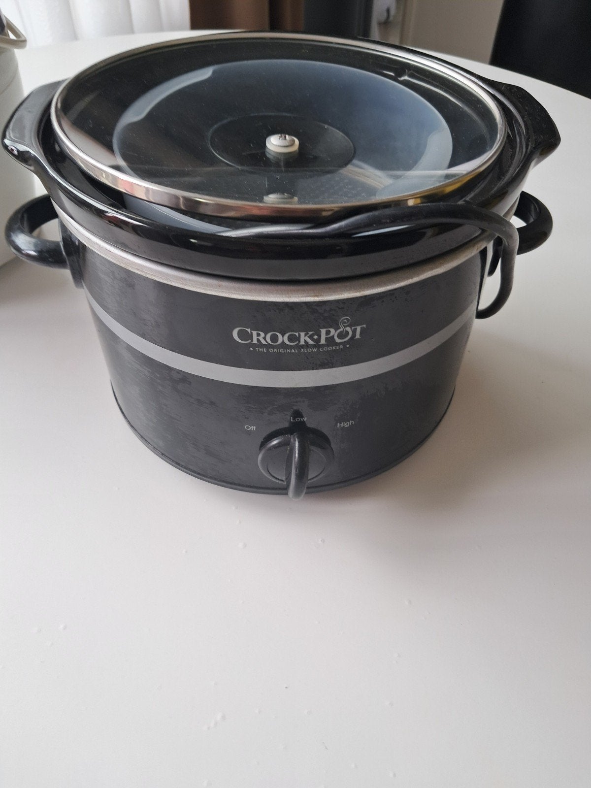 Crock-Pot Slowcooker - Zwart - Origineel, Ophalen of Verzenden, Gebruikt
