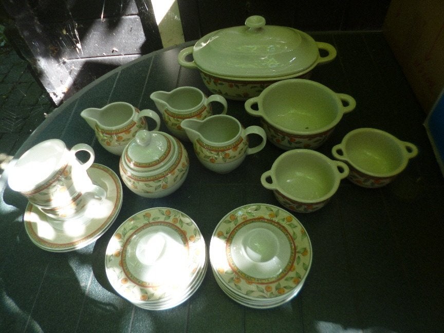 Delen Koffietijd! / Art-Design servies met sinaas appeltjes, Overige typen, Ophalen of Verzenden, Zo goed als nieuw, Overige stijlen