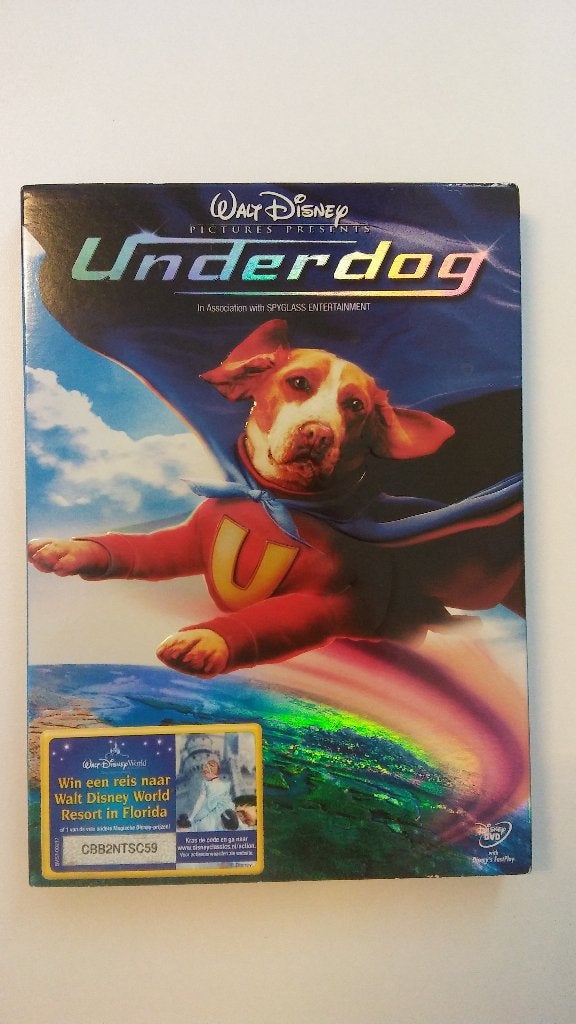 Underdog Walt Disney Spyglass tekenfilm dvd, Alle leeftijden, Ophalen of Verzenden, Gebruikt, Overige soorten