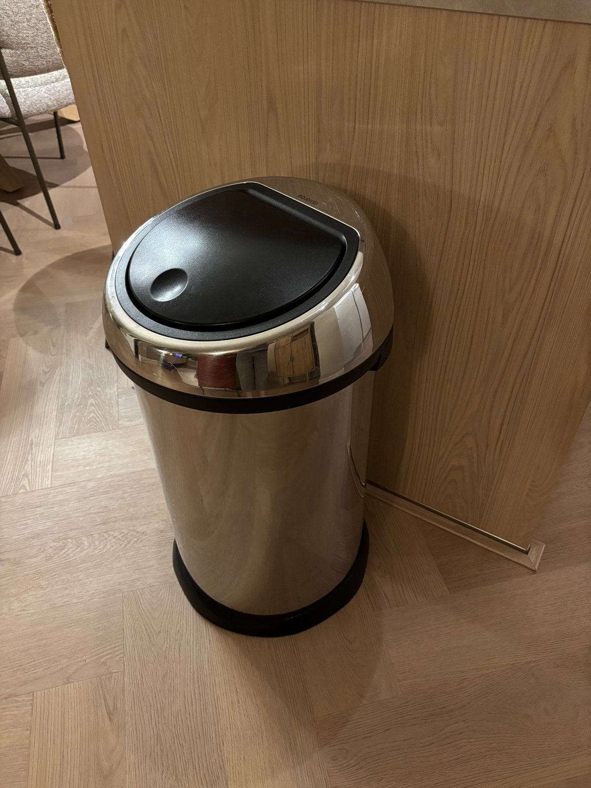 Brabantia touch bin prullenbak 40-50L -  goede staat, Ophalen, Kunststof, 40 liter of meer, Zo goed als nieuw