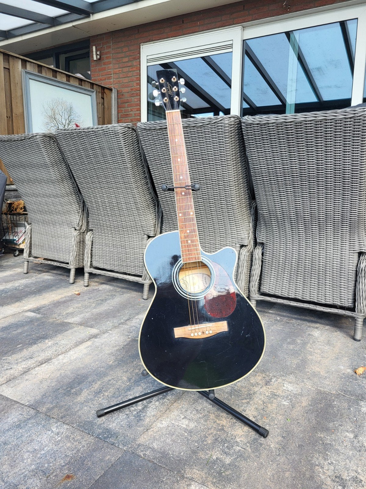 Hudson Western gitaar met element en gebruikerssporen, Ophalen, Gebruikt, Western- of Steelstringgitaar