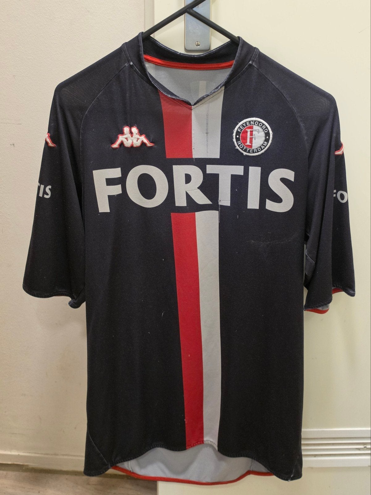 Feyenoord Rotterdam 2007/2008 Kappa Fortis XL, Ophalen, Maat 56/58 (XL), Rood, Voetbal