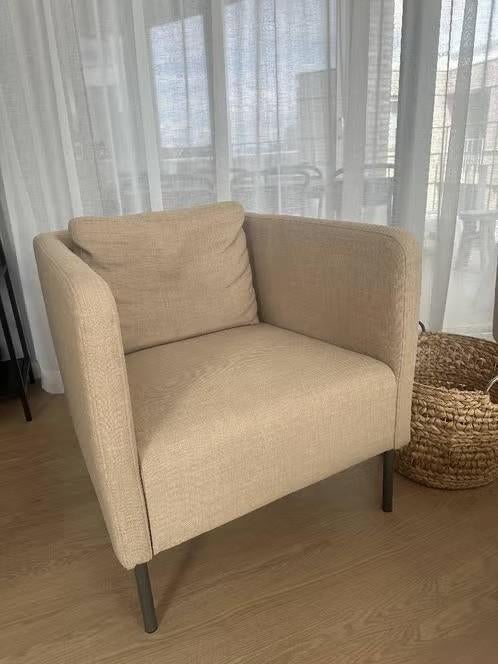 IKEA EKERÖ Fauteuil – Stoffen Stoel (x2), Ophalen, Eenpersoons, 75 tot 100 cm, Zo goed als nieuw