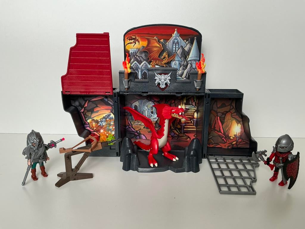Playmobil 5420 meeneem box draken ridder, Ophalen of Verzenden, Gebruikt, Complete set