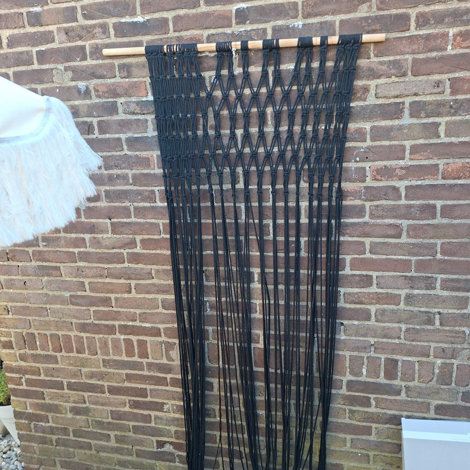 gratis ophalen, Huis en Inrichting, Gebruikt, Boho, Zwart, Textiel