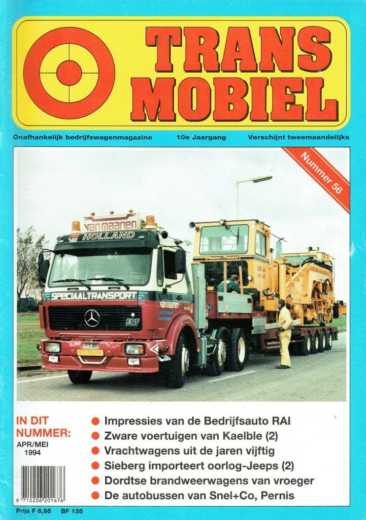 Transmobiel 1994 nr. 56, Boeken, Verzenden, Gelezen, Algemeen