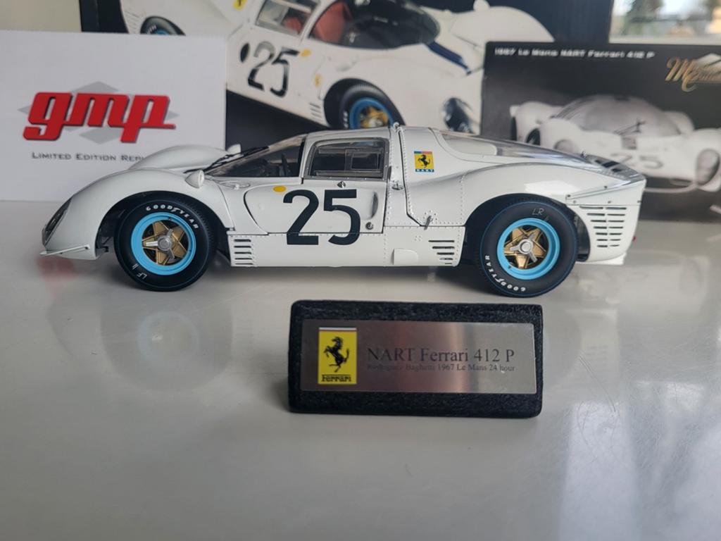 1:18 GMP Ferrari 412 P4 Coupé 24 hours Le Mans 1967, BBR, Auto, Autoart, Ophalen of Verzenden