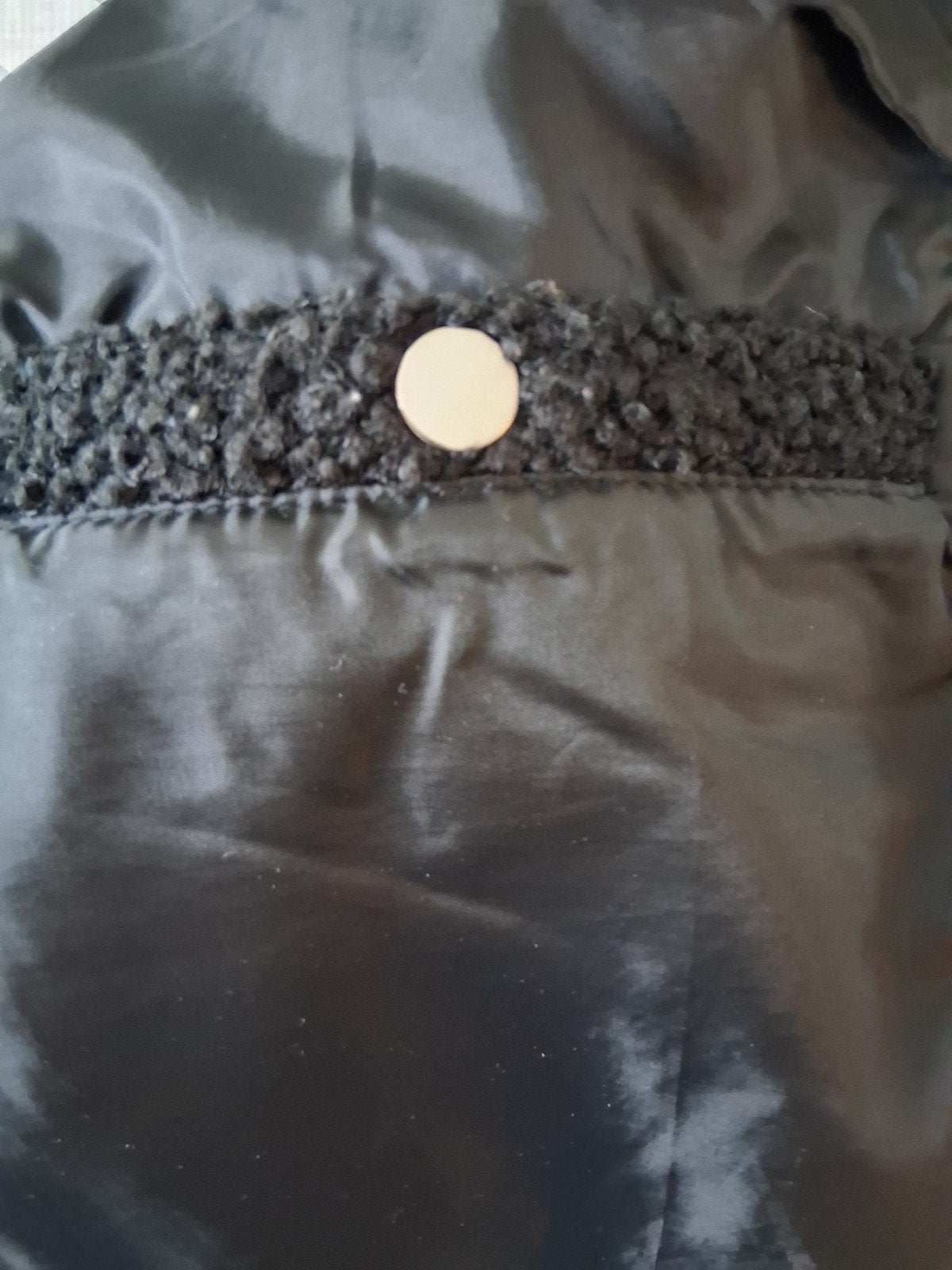 Zwart teddy jasje in A-lijn, Ophalen of Verzenden, Zo goed als nieuw, Maat 46/48 (XL) of groter, Zwart