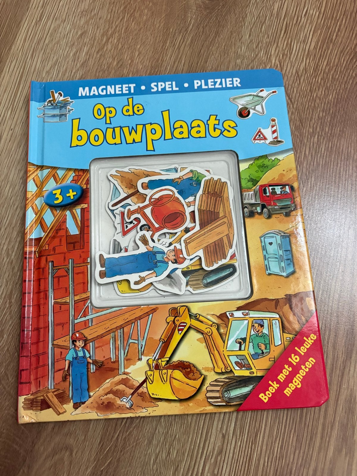 Magneetboek 'Op de bouwplaats' met 16 magneten, Kinderen en Baby's, Ophalen