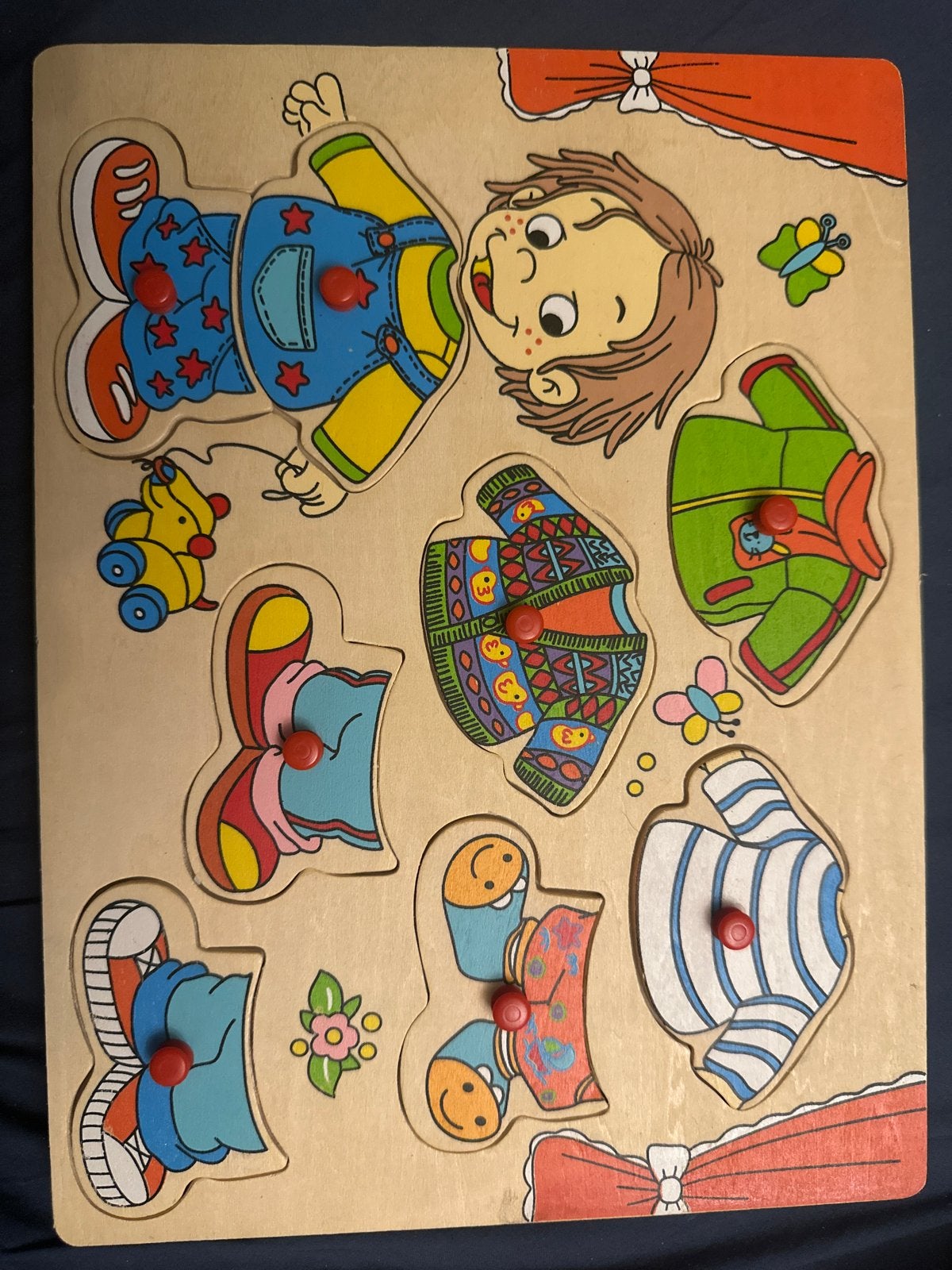 Pino Houten Aankleedpuzzel - Educatief Speelgoed, Kinderen en Baby's, Ophalen, Gebruikt, Overige typen