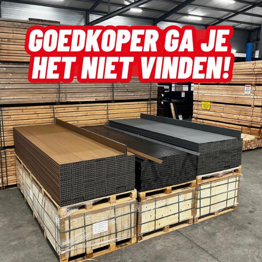 COMPOSIET VLONDERPLANKEN - DUMPPRIJS! €6,95 p/m | OP=OP, Tuin en Terras, Ophalen, Nieuw, Composiet