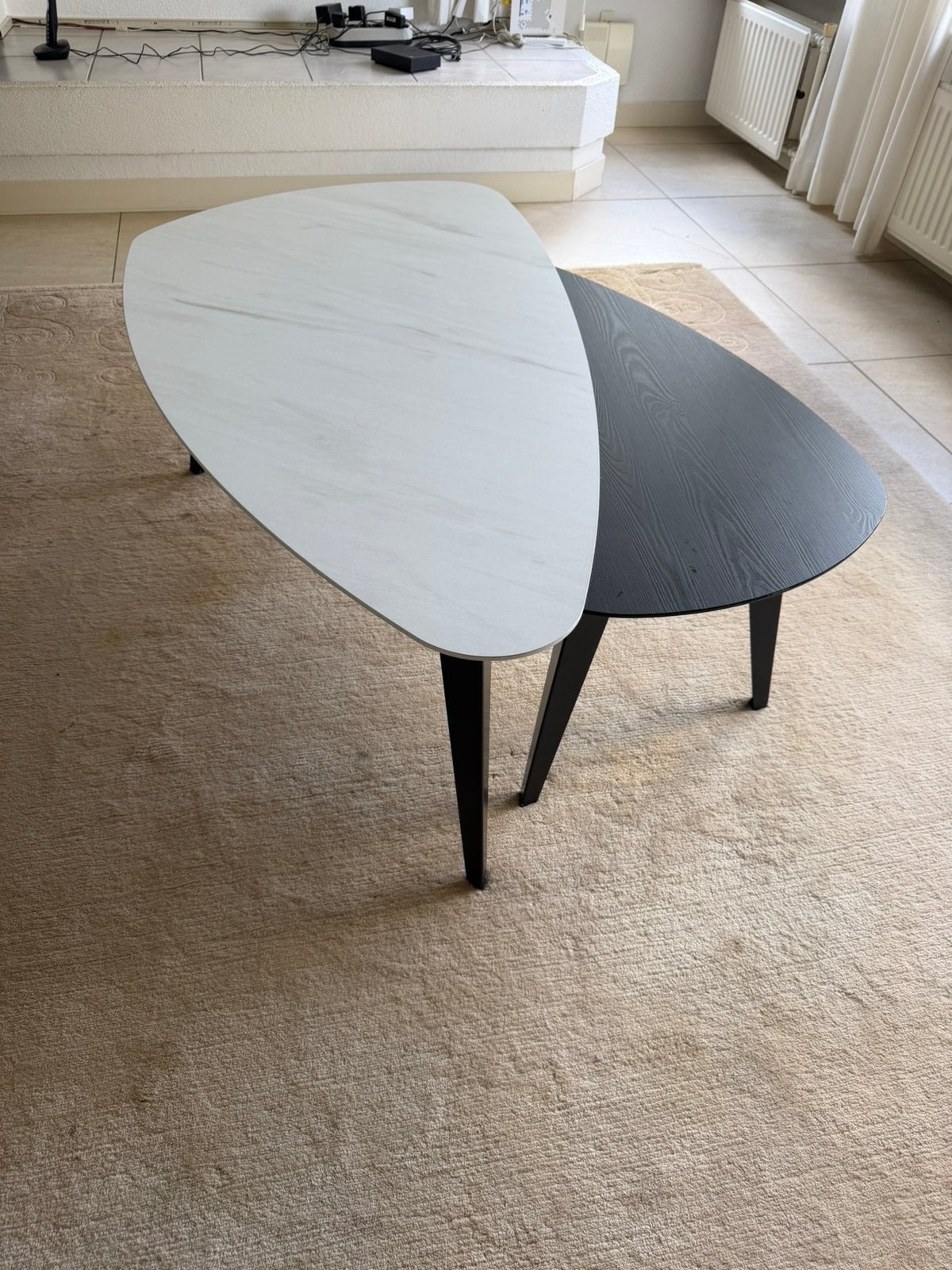 Somani salon tefel set, Huis en Inrichting, Tafels | Salontafels, Ophalen, Zo goed als nieuw, Rond, 50 tot 100 cm